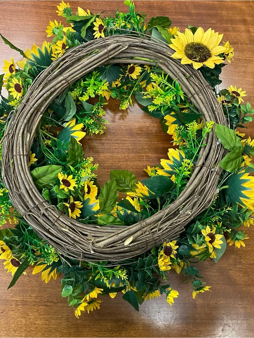 20” Sunflower Grapevine Wreath
